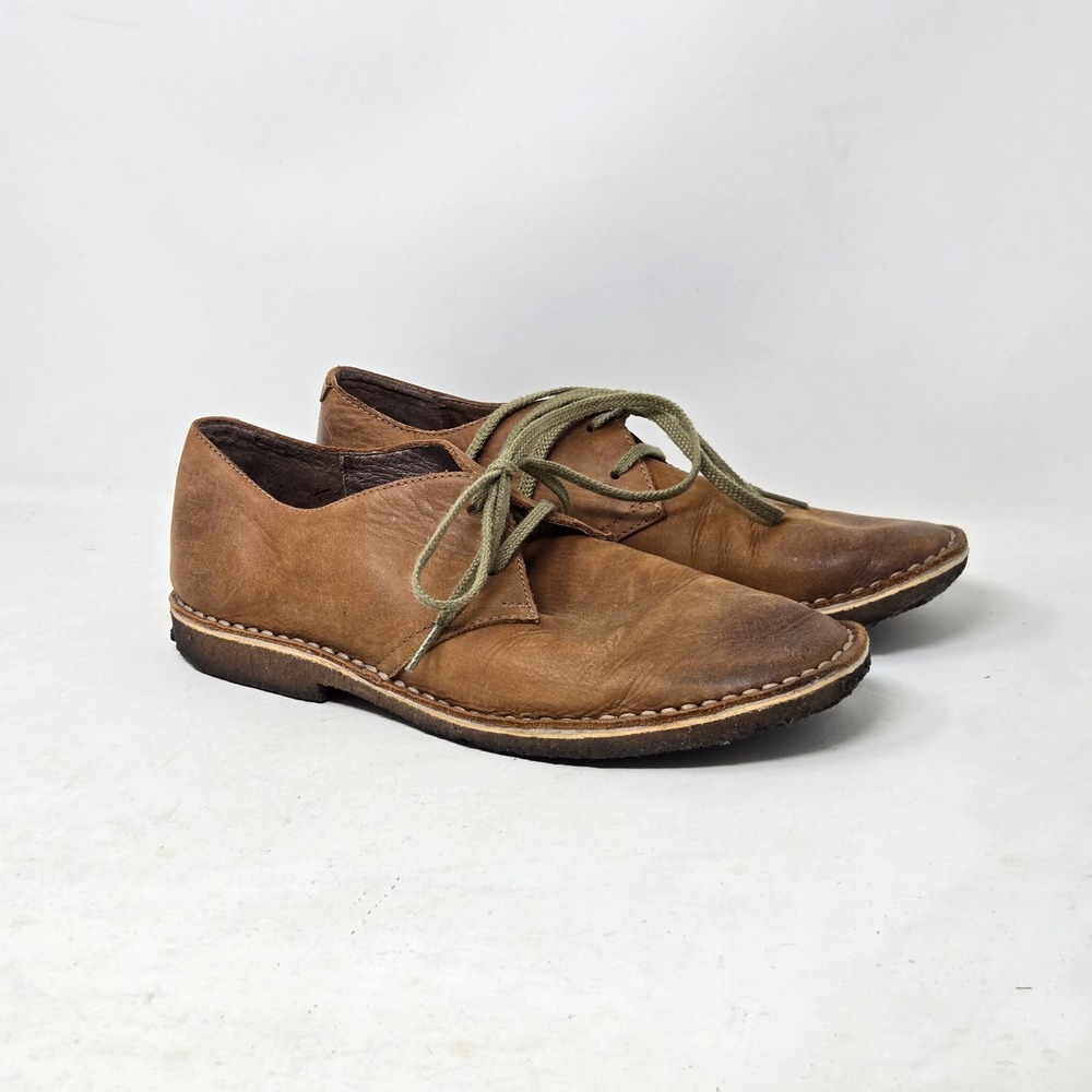 SeaVees Buck 10/60 Mens Bourbon Brown Antiqued Leather Derby Shoes Size 10